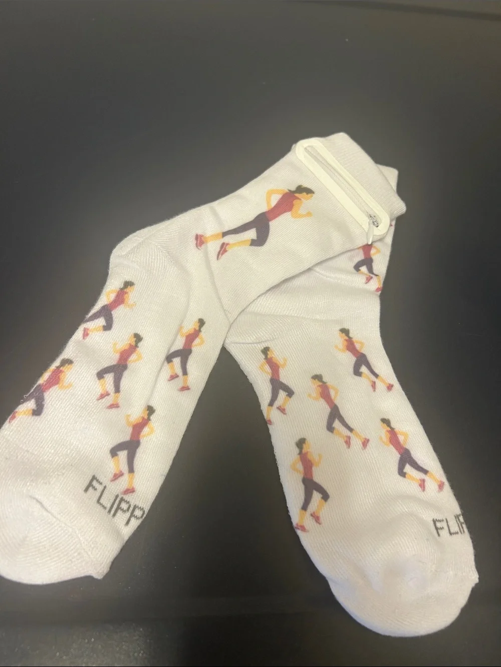 Women’s Zip Storage Running Sock. NWOT